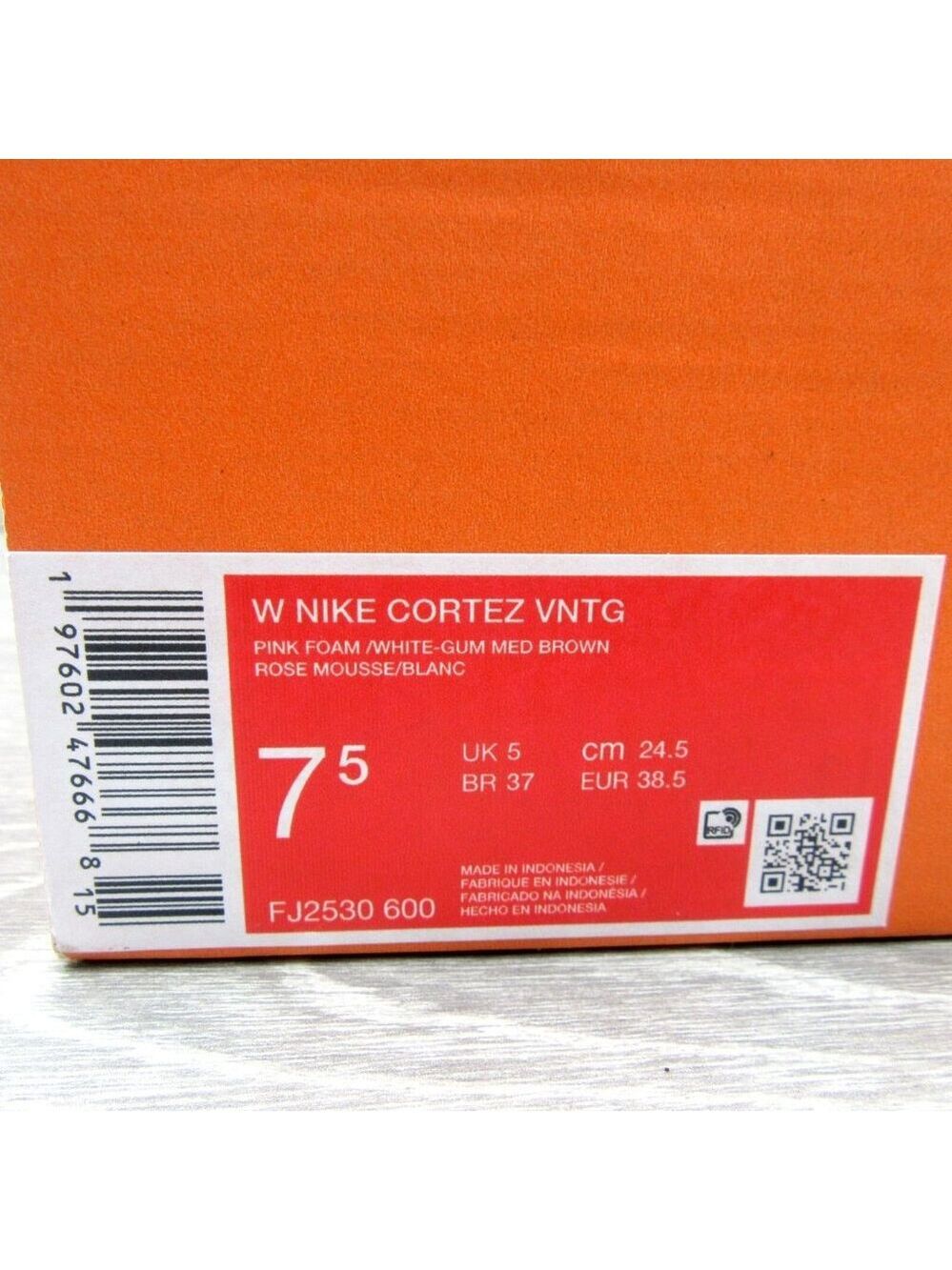 Nike Cortez VTNG Pink Gum White Foam Womens Size 7.5 Shoes NEW - Picture 13 of 13